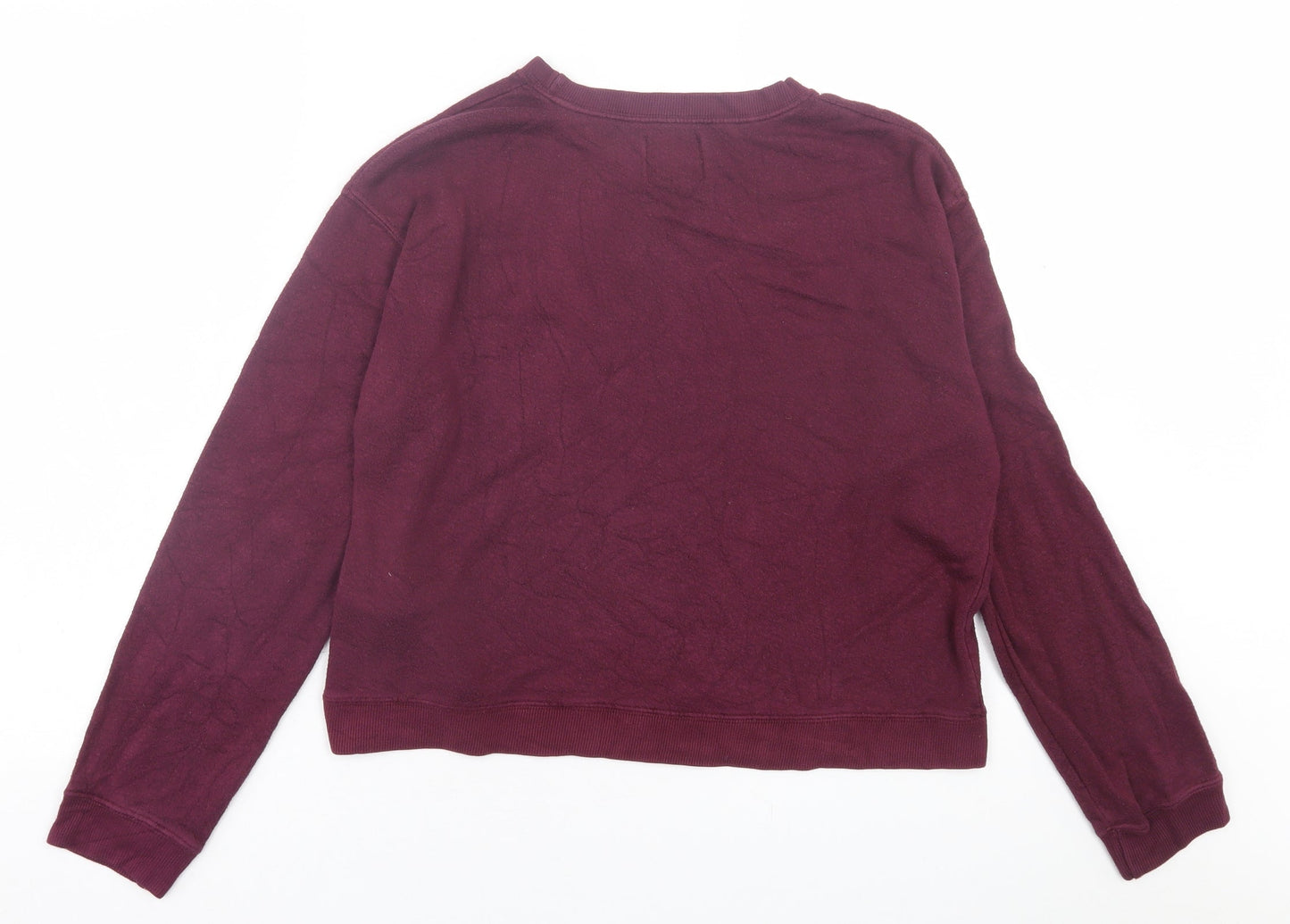 Pull&Bear Womens Purple  Polyester Pullover Sweatshirt Size M  Pullover