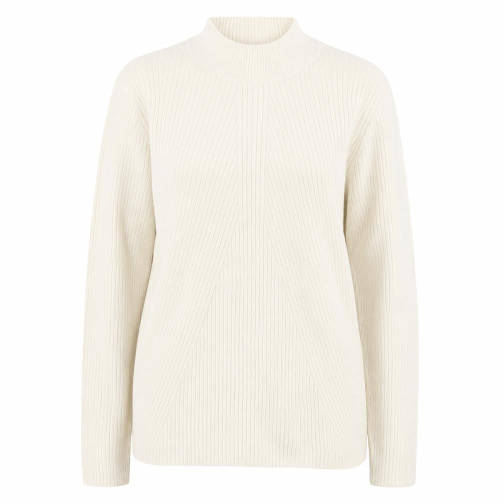 H&M Womens Ivory High Neck  Viscose Pullover Jumper Size M