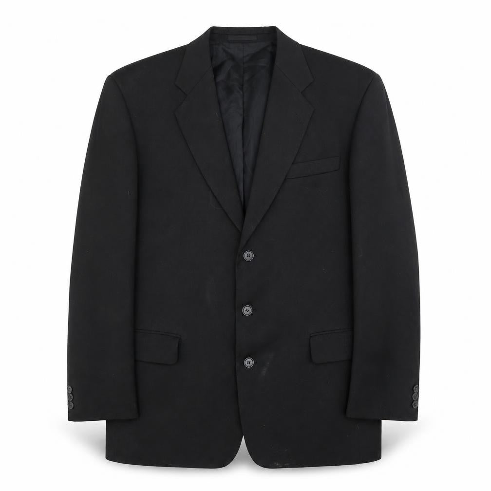 Burton Mens Black  Viscose Jacket Suit Jacket Size 40
