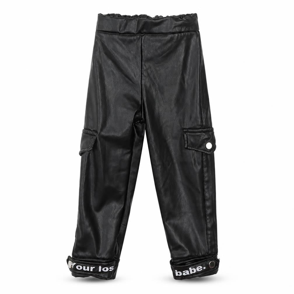 Bordo  Girls Black  Polyamide Cargo Trousers Size 3 Years  Regular