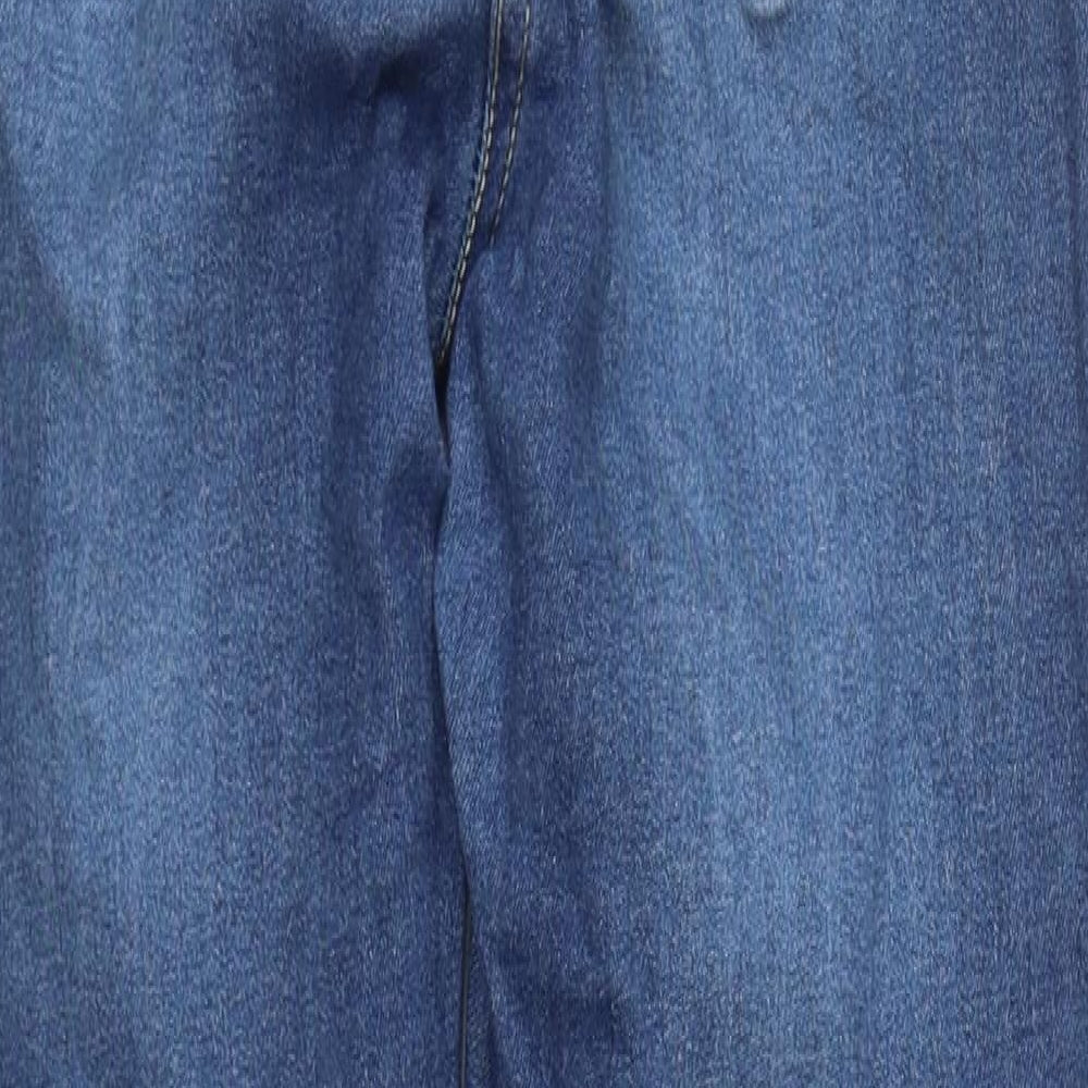Parisian Womens Blue  Cotton Straight Jeans Size 8 L27 in Regular Zip
