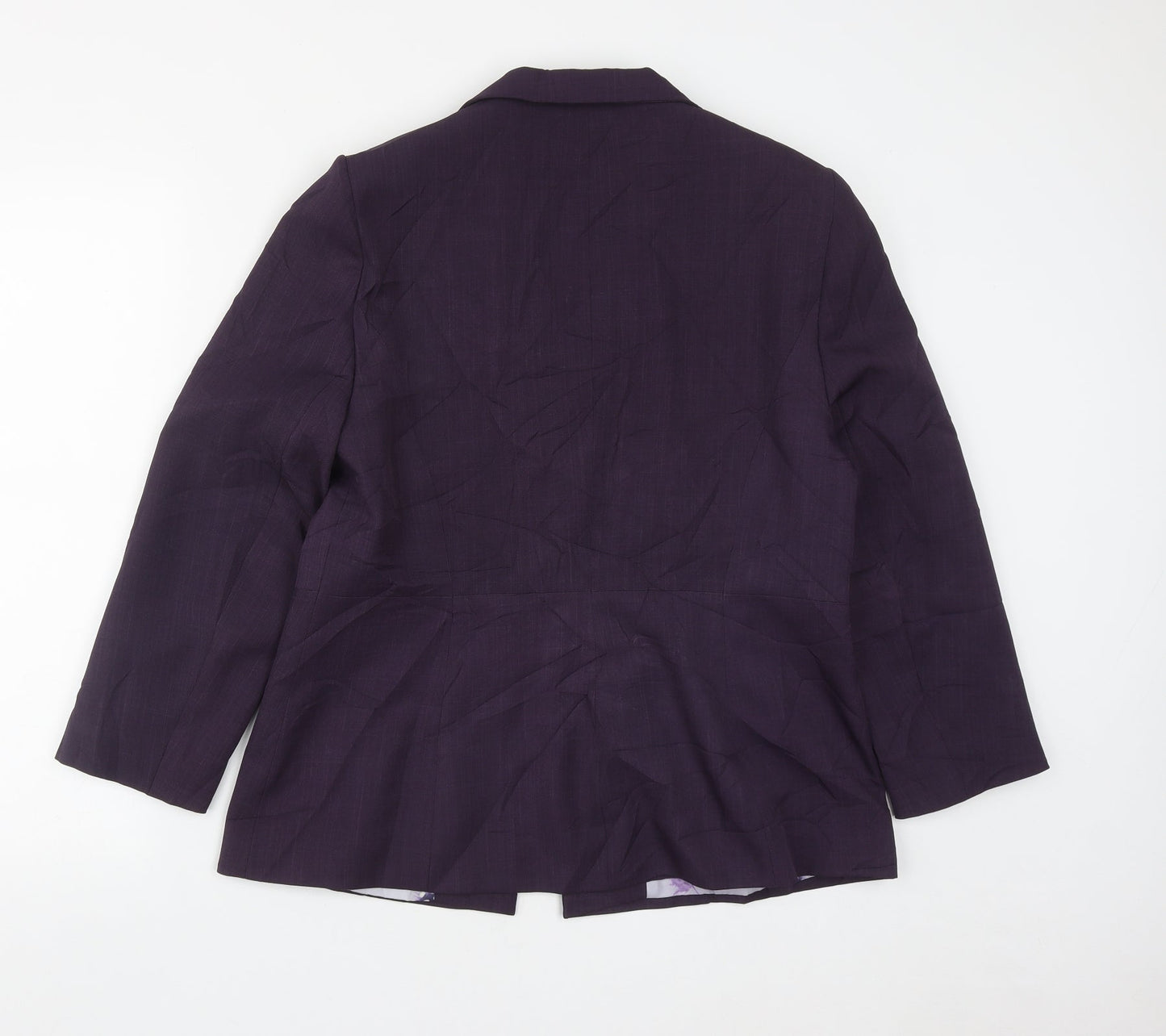 NL Collection Womens Purple   Jacket  Size 16  Hook & Eye