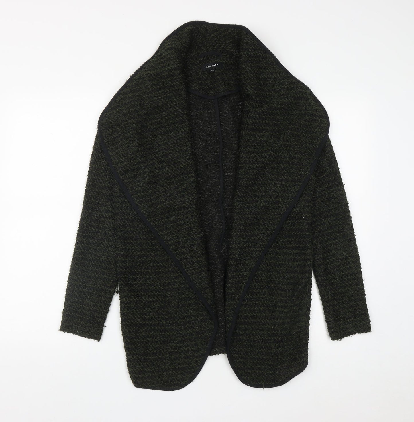 New Look Womens Green V-Neck  Polyester Cardigan Jumper Size 10