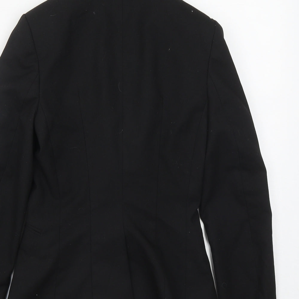 H&M Womens Black   Jacket  Size 4  Button