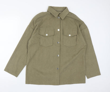 SHEIN Womens Green   Jacket  Size M  Snap