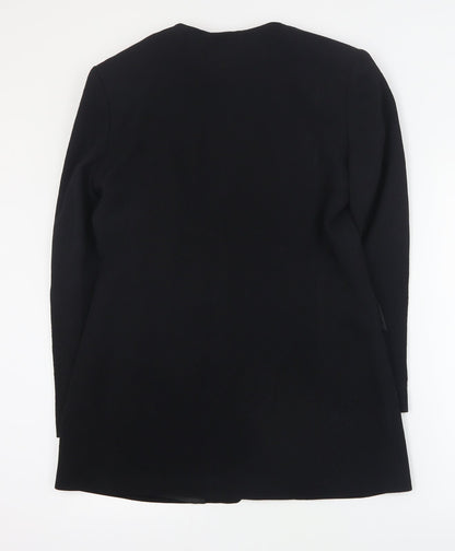 House of Fraser Womens Black   Jacket Blazer Size 12  Button