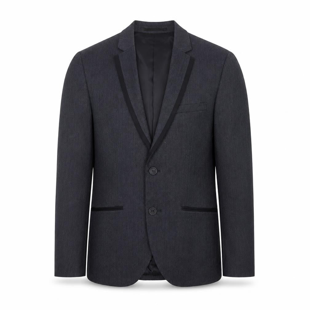 H&M Mens Grey  Polyester Jacket Suit Jacket Size S