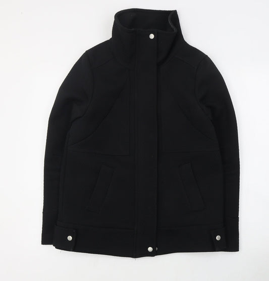 H&M Womens Black   Pea Coat Coat Size 8  Zip