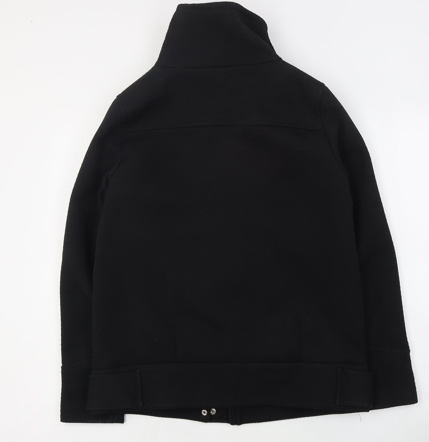 H&M Womens Black   Pea Coat Coat Size 8  Zip