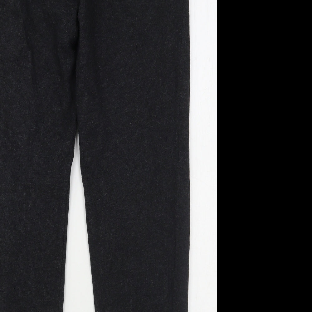 H&M Womens Grey  Cotton Sweatpants Trousers Size S L29 in Regular Snap