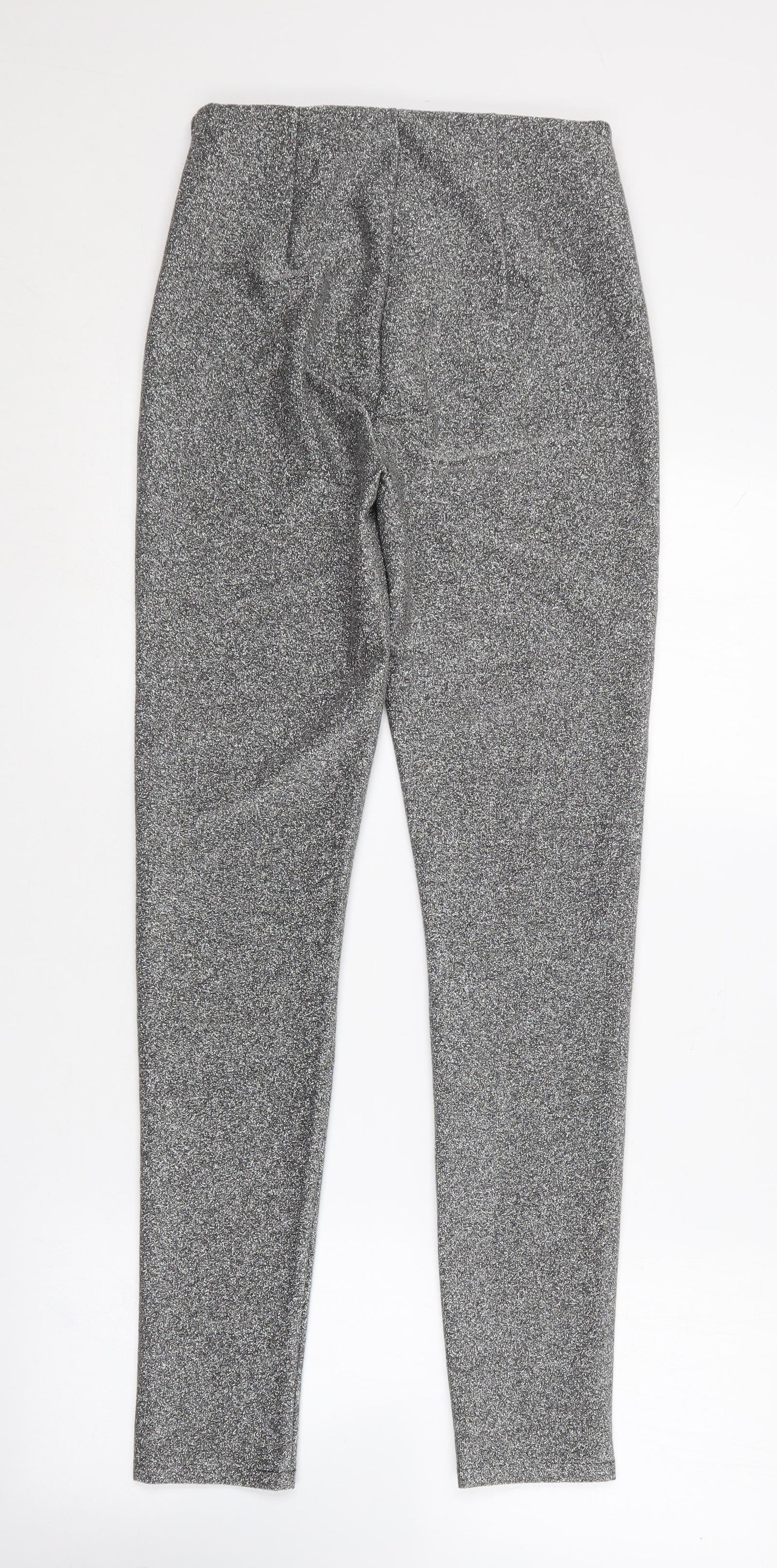 H&M Womens Black  Polyester Jegging Trousers Size 10 L28 in Regular