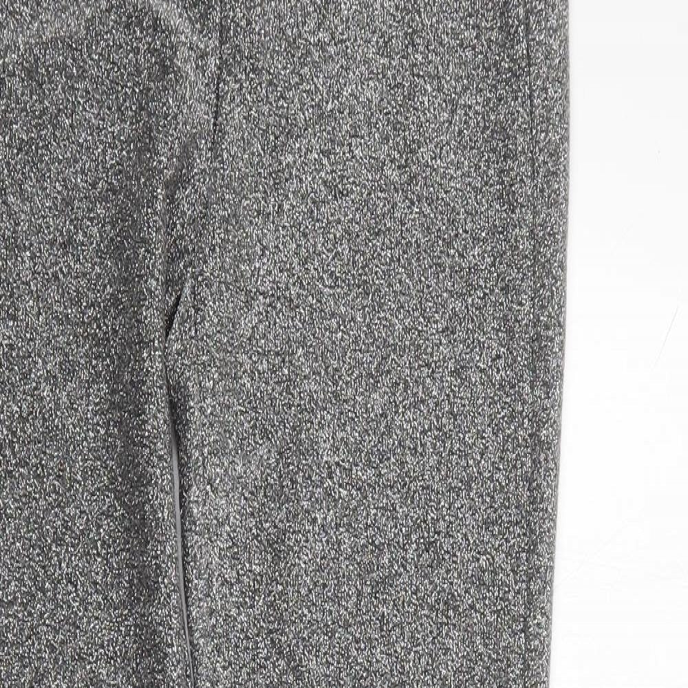 H&M Womens Black  Polyester Jegging Trousers Size 10 L28 in Regular