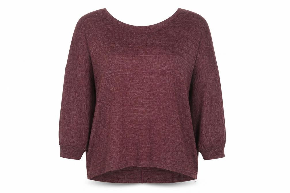 Bodywear Womens Purple Round Neck  Polyester Pullover Jumper Size M