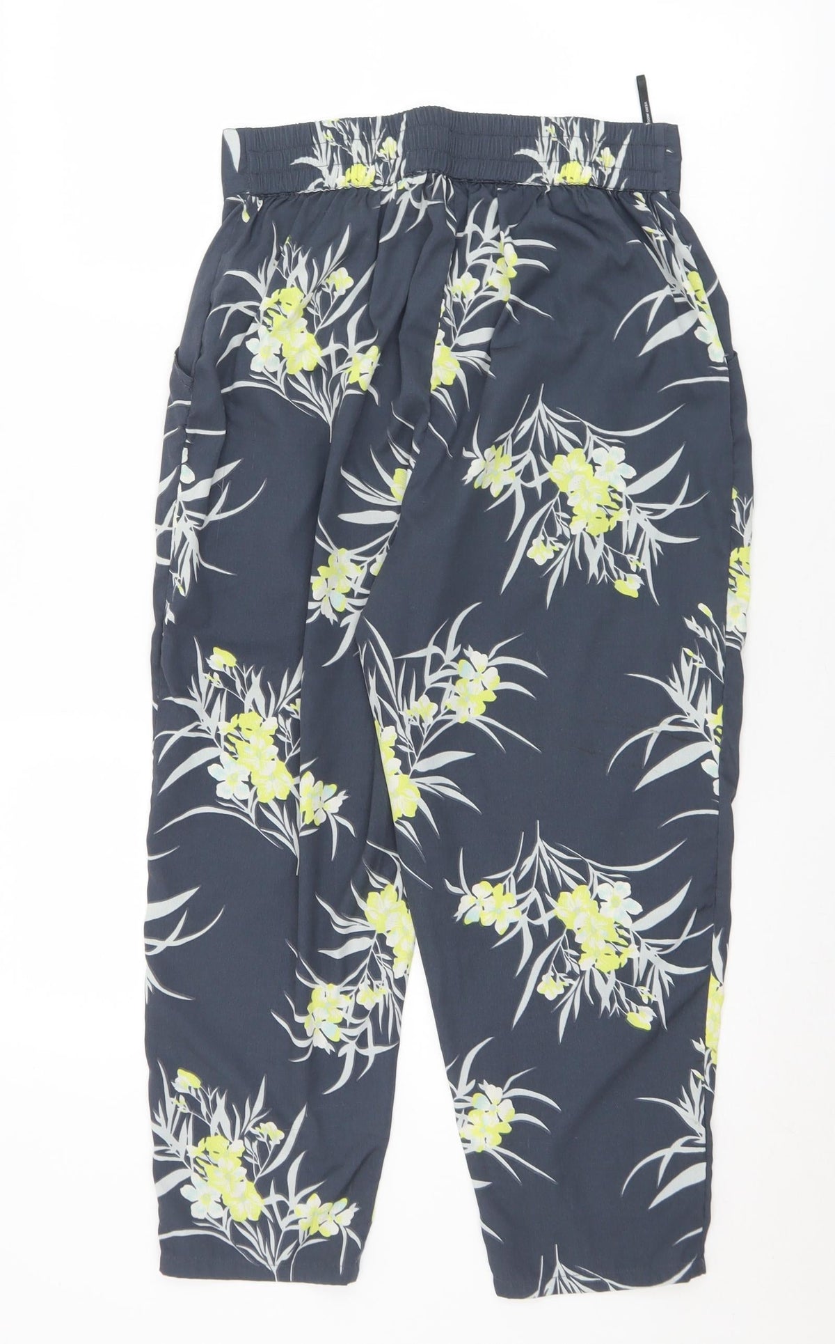 VERO MODA Womens Multicoloured Floral Polyester Harem Trousers Size S L22 in Regular