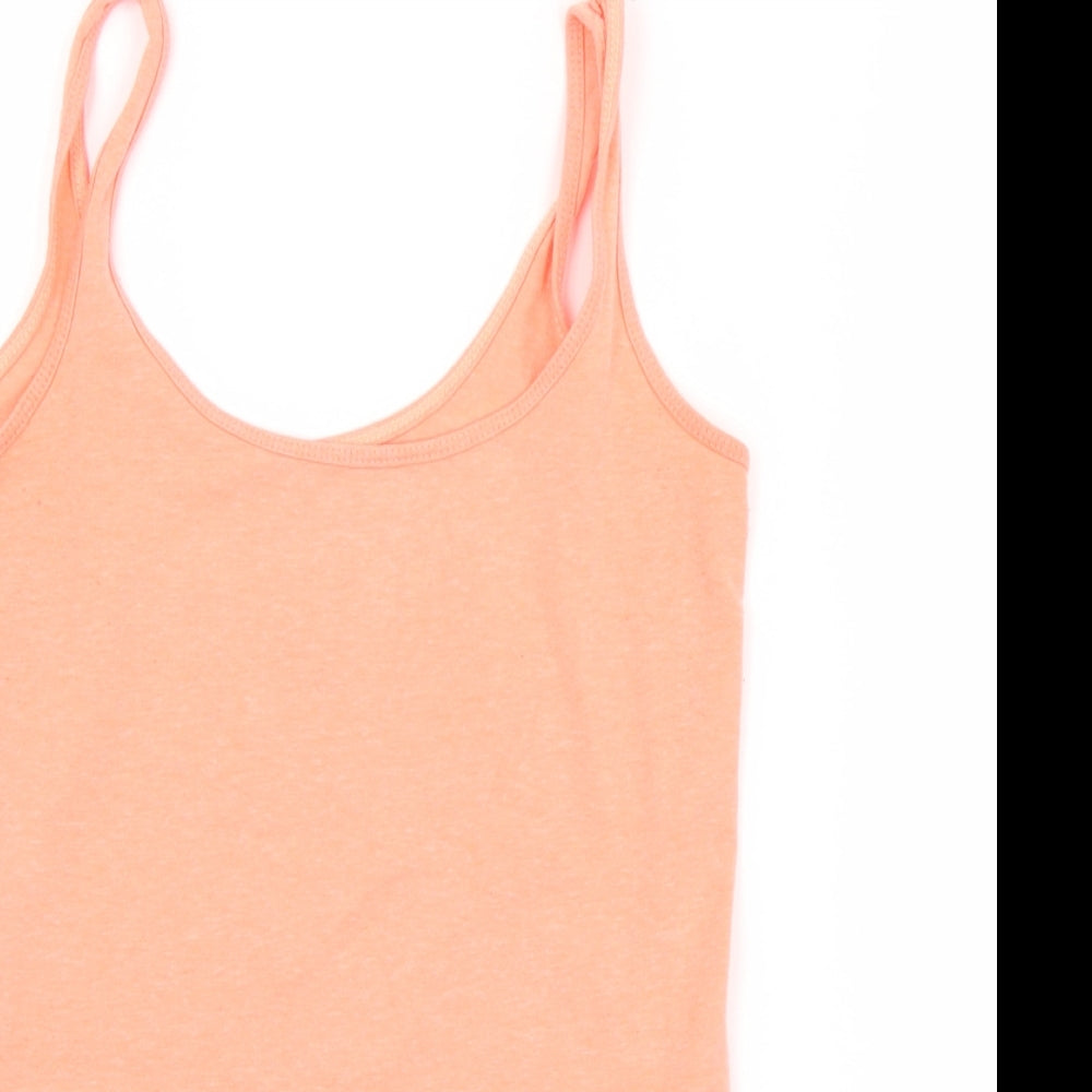 Atmosphere Womens Orange  Polyester Camisole Tank Size 8 Round Neck