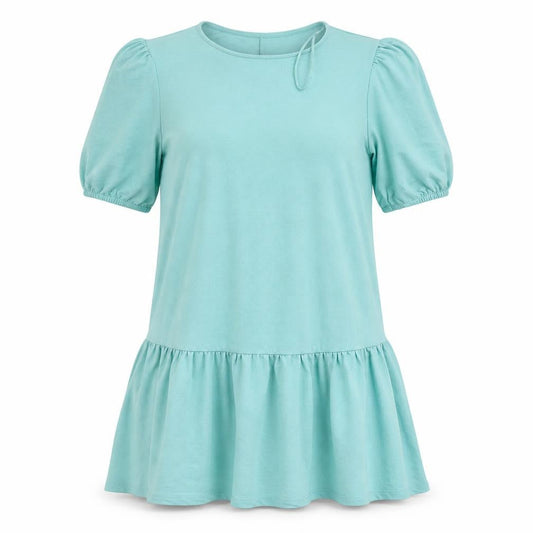 Primark Womens Green  Viscose T-Shirt Dress  Size 8  Round Neck