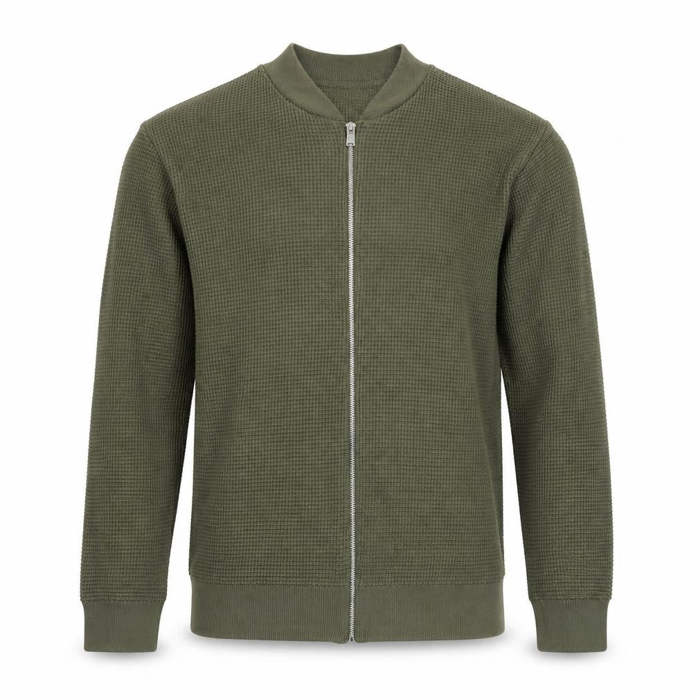 boohooMAN Mens Green Polyester Full Zip Sweatshirt Size S