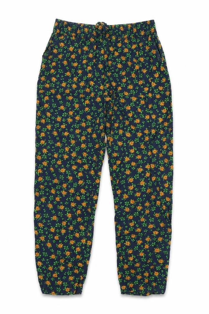 NEXT Girls Multicoloured Floral Viscose Jogger Trousers Size 9 Months  Slim Drawstring