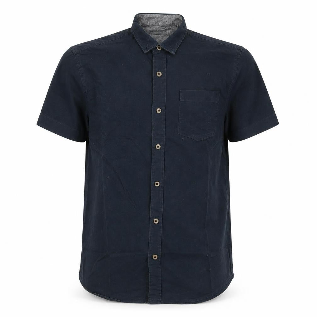 Industrialize Mens Blue  Polyester  Polo Size S Collared Button