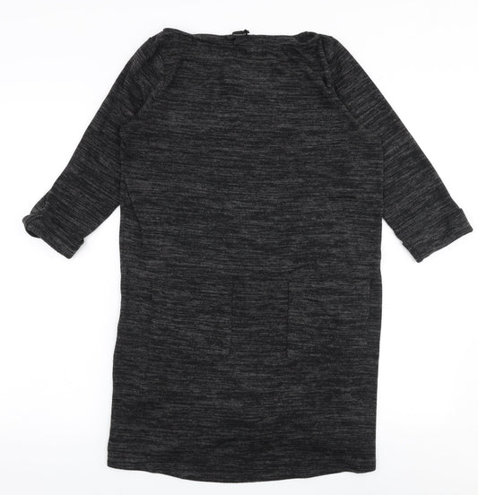 Atmosphere Womens Grey Boat Neck  Polyester Pullover Jumper Size 12
