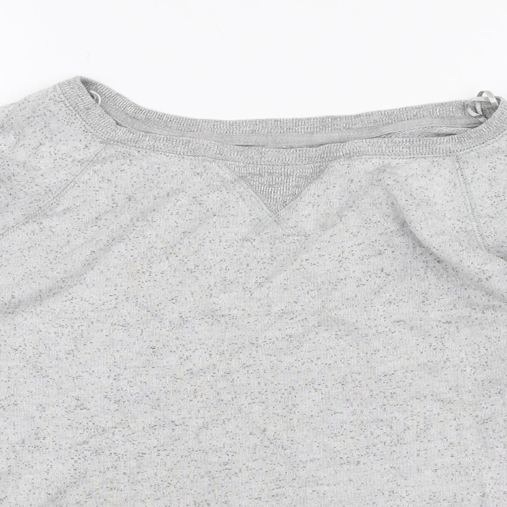 John Lewis Womens Grey Round Neck  Viscose Pullover Jumper Size 14