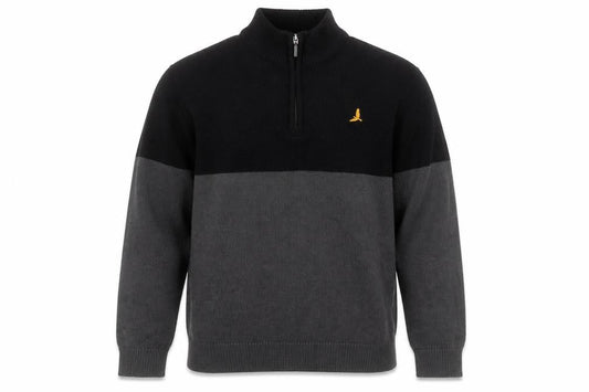 Brave Soul Mens Grey Mock Neck  Acrylic Pullover Jumper Size XL