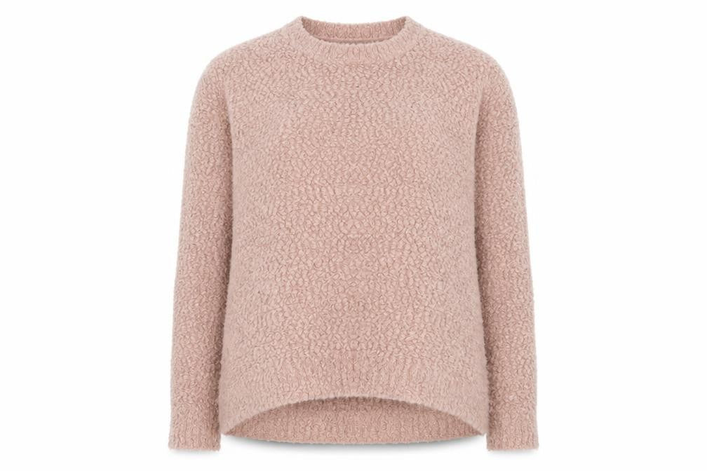 AKD WEST Womens Pink Round Neck  Acrylic Pullover Jumper Size 14