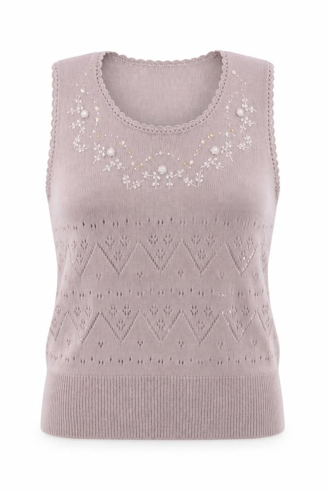 Preworn Womens Pink Scoop Neck  Polyester Pullover Jumper Size M