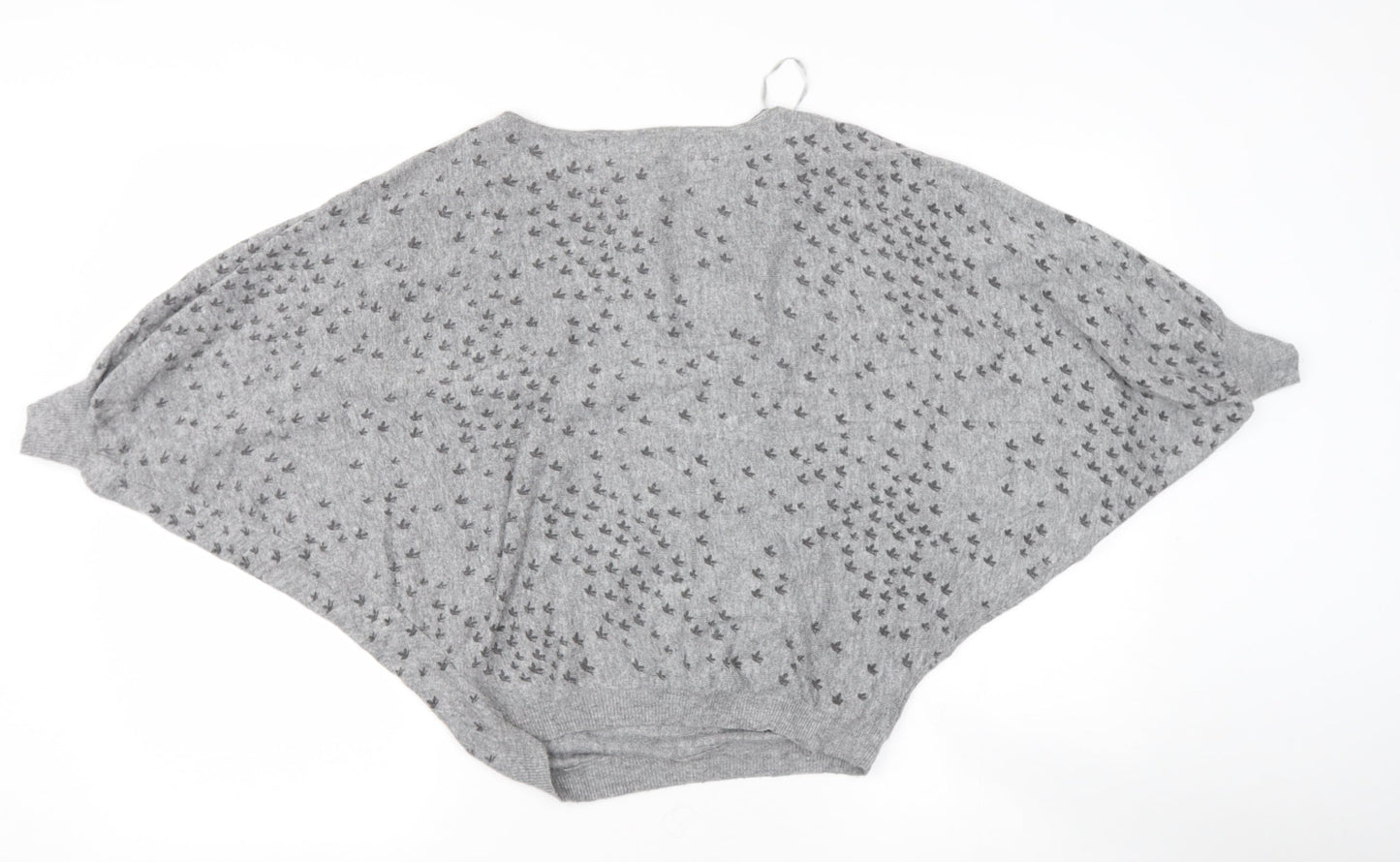 NEWLOOK Womens Grey Round Neck  Viscose Pullover Jumper Size 10