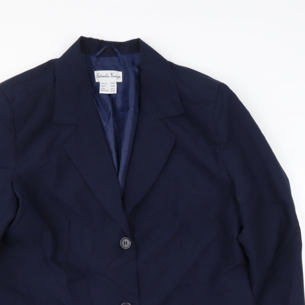 Gabriella vicenga Womens Blue   Jacket Blazer Size 10