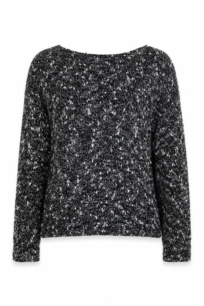 Zara Womens Black Round Neck  Polyester Pullover Jumper Size S