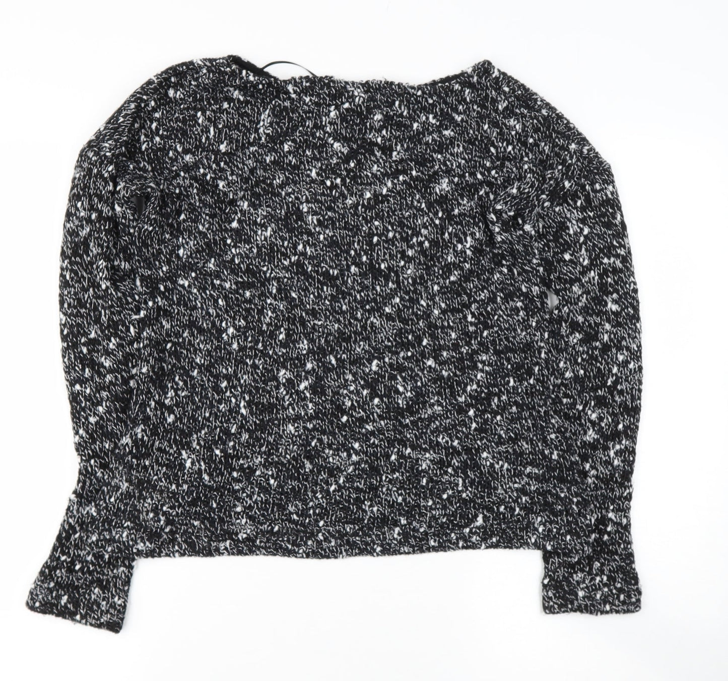 Zara Womens Black Round Neck  Polyester Pullover Jumper Size S