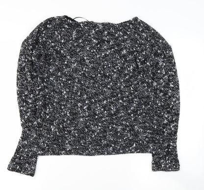 Zara Womens Black Round Neck  Polyester Pullover Jumper Size S