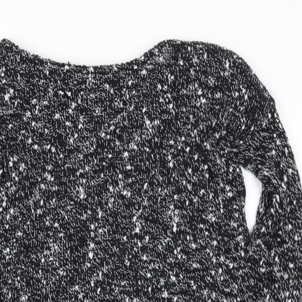 Zara Womens Black Round Neck  Polyester Pullover Jumper Size S