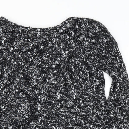 Zara Womens Black Round Neck  Polyester Pullover Jumper Size S