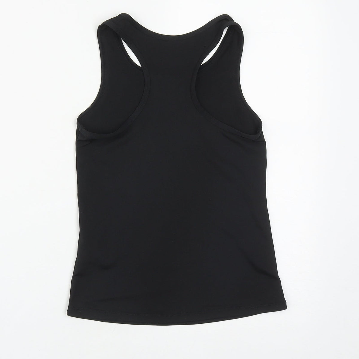 Dunnes Girls Black  Polyester Basic Tank Size 8-9 Years Round Neck