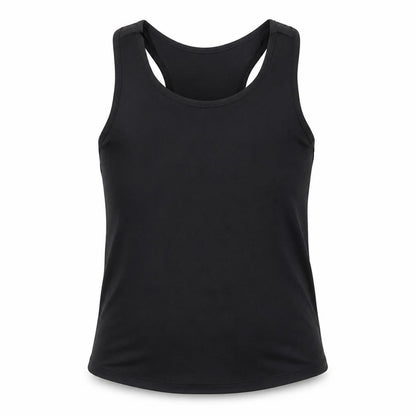 Dunnes Girls Black  Polyester Basic Tank Size 8-9 Years Round Neck