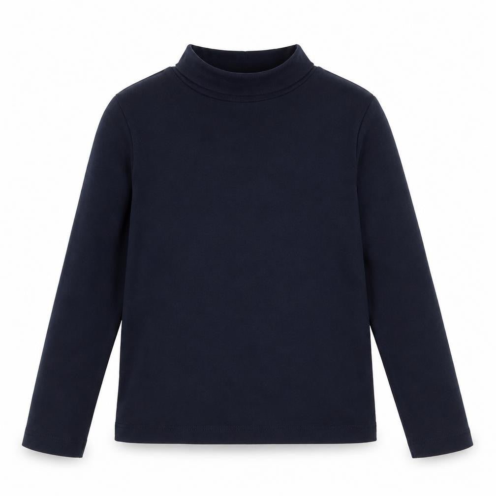 Dunnes Girls Blue  Cotton Basic Casual Size 8-9 Years High Neck