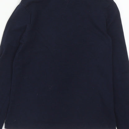 Dunnes Girls Blue  Cotton Basic Casual Size 8-9 Years High Neck