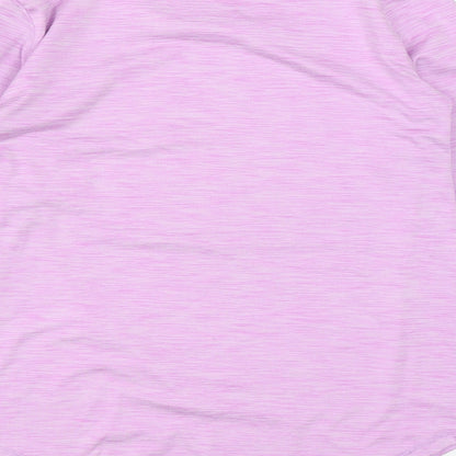 Dunnes Girls Purple  Polyester Basic Casual Size 10-11 Years Round Neck