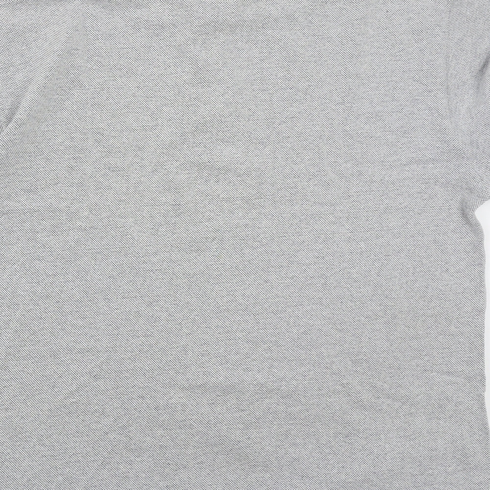 Hi Pro Sportwear Mens Grey  Cotton  Polo Size XL Collared Button