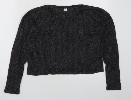 Old Navy Womens Grey Round Neck  Viscose Pullover Jumper Size XS