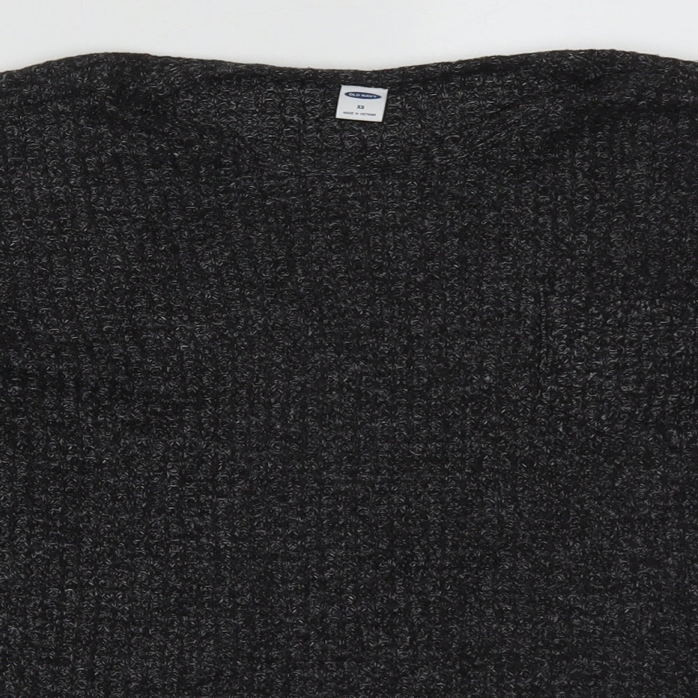 Old Navy Womens Grey Round Neck  Viscose Pullover Jumper Size XS
