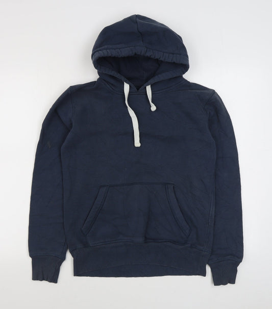 Oroton Womens Blue  Cotton Pullover Hoodie Size 10  Pullover