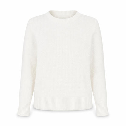 Warehouse Womens White Crew Neck  Viscose Pullover Jumper Size 14