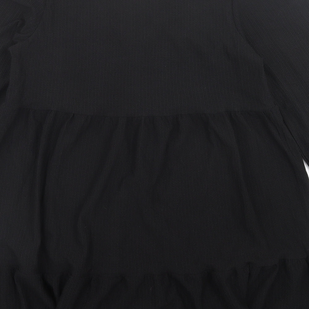 Primark Womens Black  Polyester A-Line  Size M  V-Neck Pullover