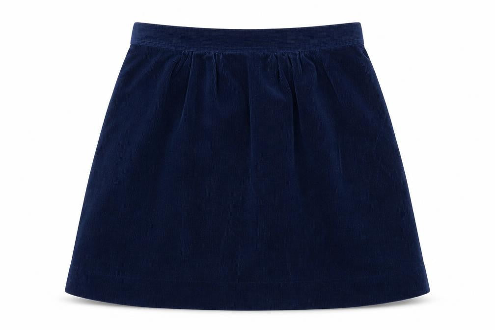 Preworn Womens Blue  Polyester A-Line Skirt Size 30 in   Hook & Eye
