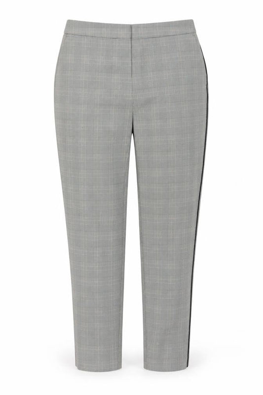 Nutmeg Womens Grey Plaid Polyester Dress Pants Trousers Size 10 L28 in Regular Button