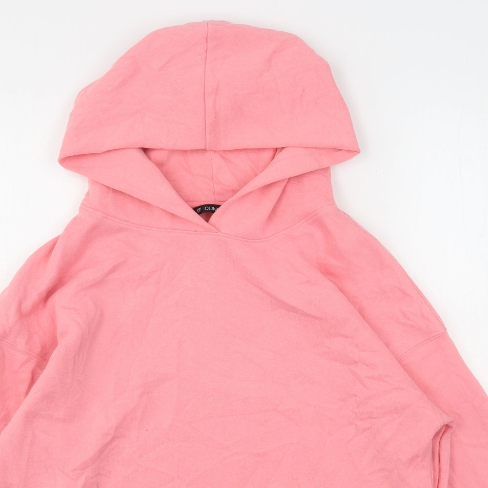 Dunnes Stores Womens Pink  Polyester Pullover Hoodie Size XS