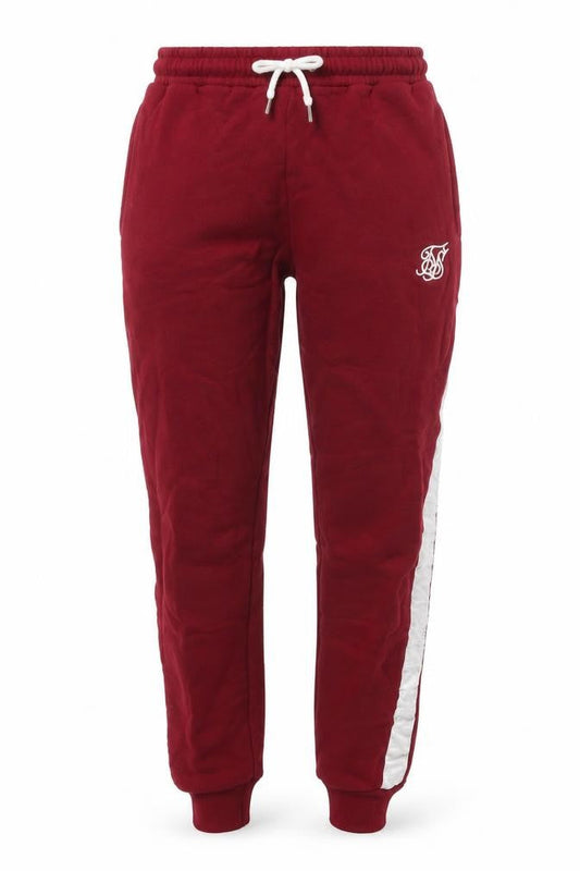 SikSilk Womens Red  Cotton Sweatpants Trousers Size 10 L28 in Regular Drawstring